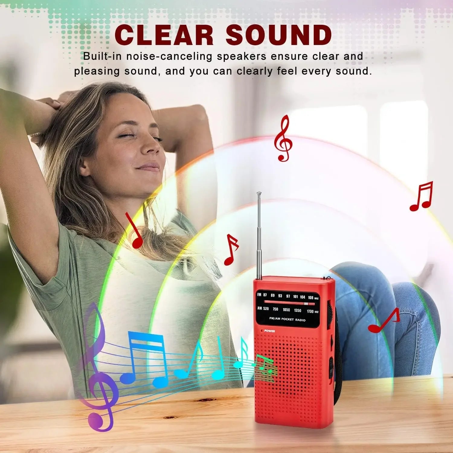 Compact Emergency Survival Radio – Portable AM/FM Analog Pocket Radio image 2