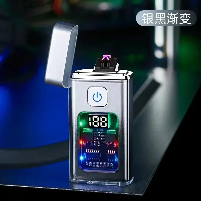 Stylish USB Rechargeable Electric Lighter – Dual ARC Plasma for Outdoor Use image 6