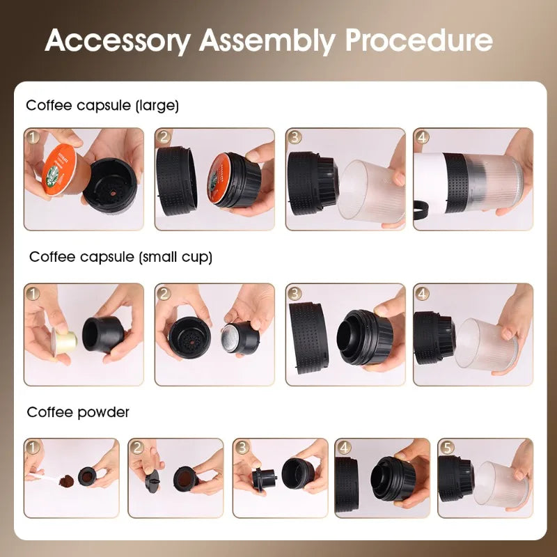 20Bar Upgraded Portable Espresso Machine – Perfect for Coffee Lovers on the Go image 5