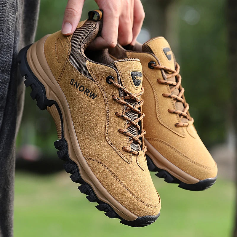 Durable Hiking Shoes for Men – Non-Slip Mountain Climbing Boots image