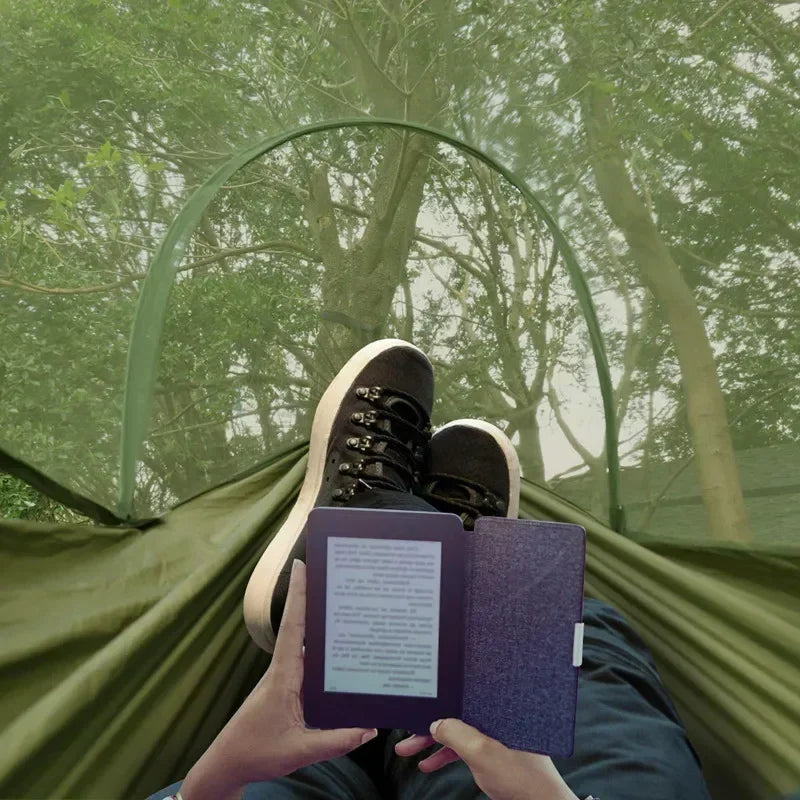 2023 Camping Hammock with Mosquito Net – Lightweight &amp; Portable image 2