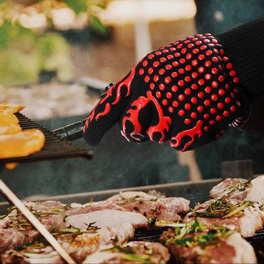 BBQ Grill Gloves – High Temperature Resistance Oven Mitts for Safe Grilling image 1