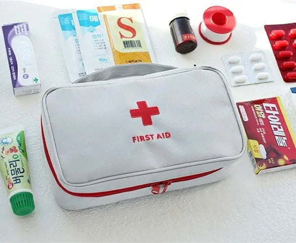 Empty Large First Aid Kits for Outdoor and Emergency Preparedness - M - Gray - white image