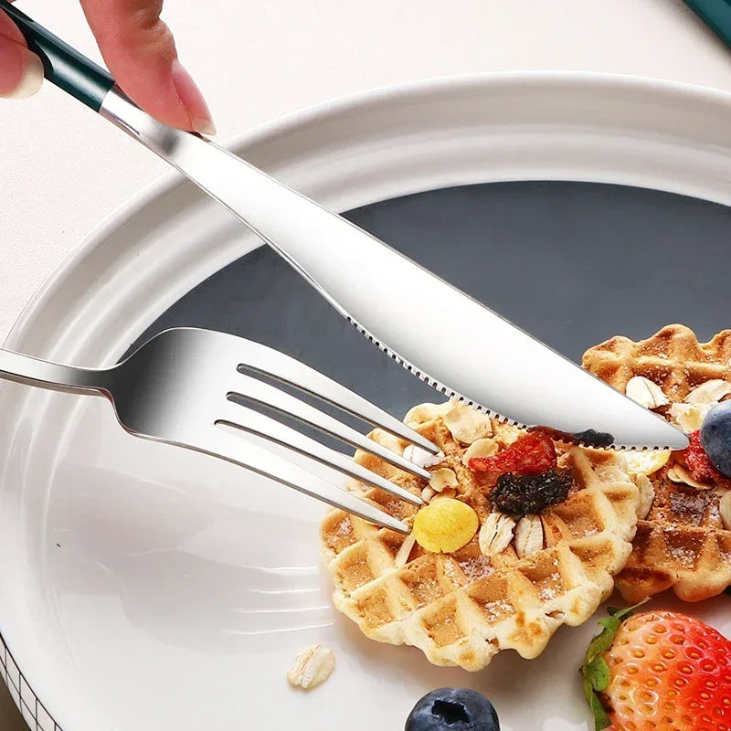 Portable Cutlery Set – 304 Stainless Steel Travel Tableware with Case image 2