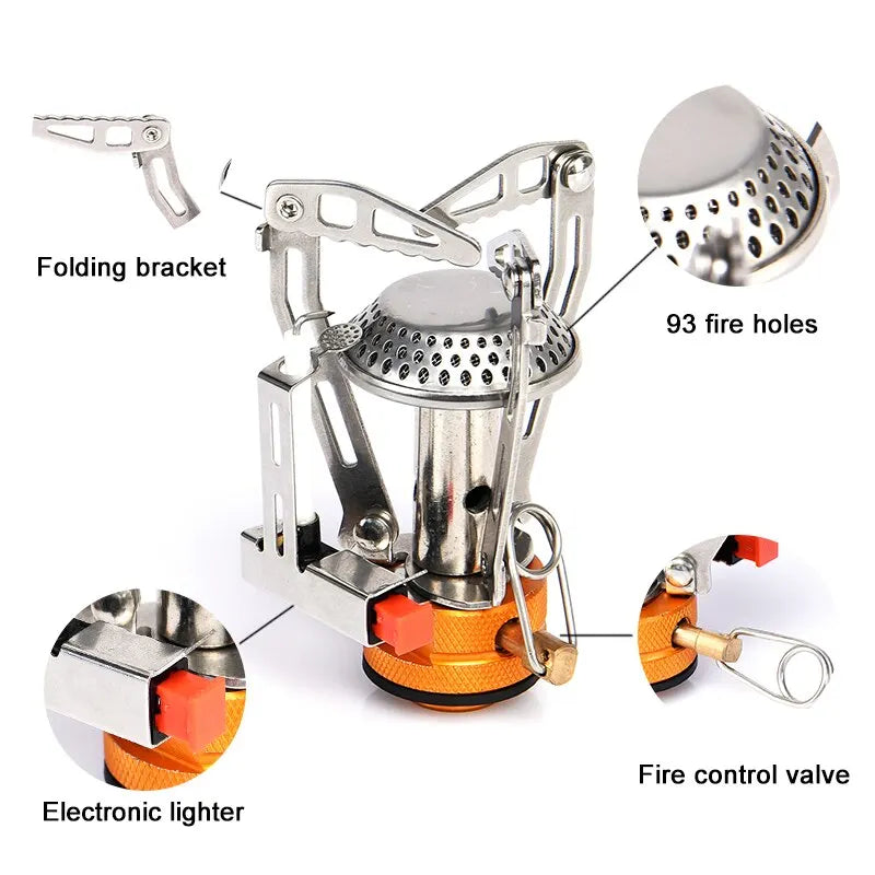 Widesea Camping One-piece Gas Stove Heater – Compact &amp; Efficient Outdoor Cooking image 4