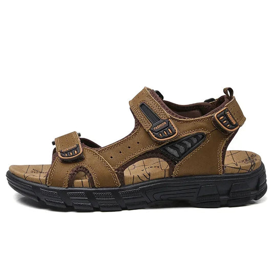 Genuine Leather Men's Sandals – High-Quality Summer Footwear for Leisure &amp; Hiking image 6