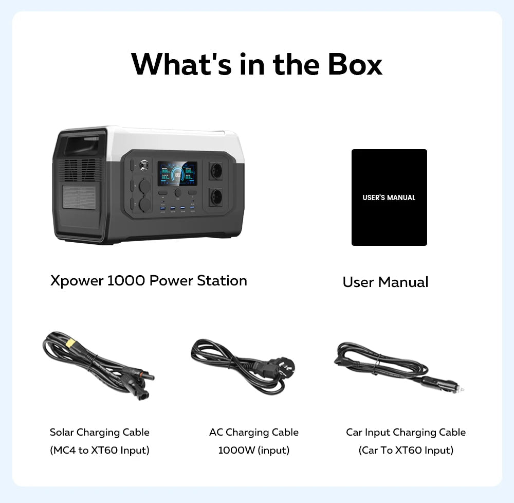 Ctolity XP1000 Powerbank – Portable Power Station for Outdoor Adventures image