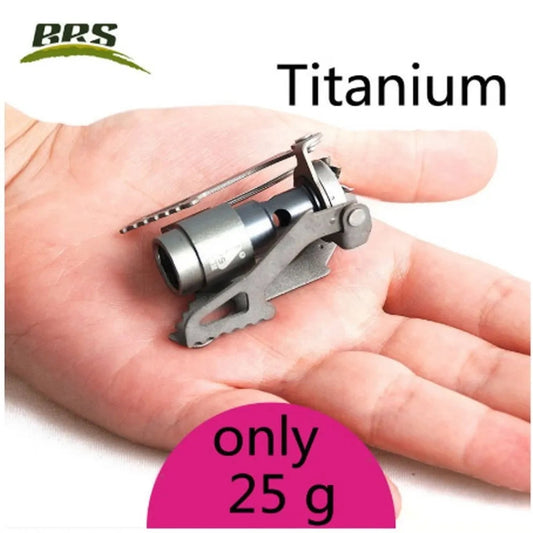 BRS-3000T Titanium Mini Camping Gas Burner – Compact and Lightweight Stove for Outdoor Enthusiasts image 0