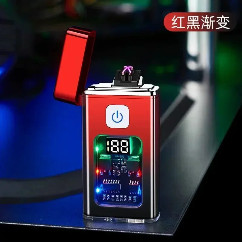 Stylish USB Rechargeable Electric Lighter – Dual ARC Plasma for Outdoor Use image 8