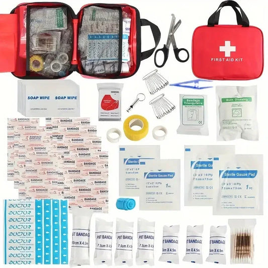 Comprehensive Easy-To-Carry First Aid Kit for Home &amp; Outdoor Activities image 1