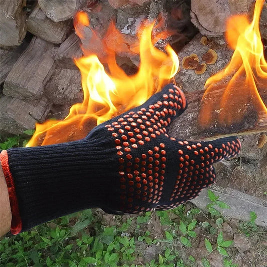 BBQ Microwave Oven Gloves – High Temperature Resistant Mitts for Cooking image 0