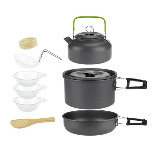Versatile Camping Cookware Set for Outdoor Enthusiasts - 2-3 person pot set K image
