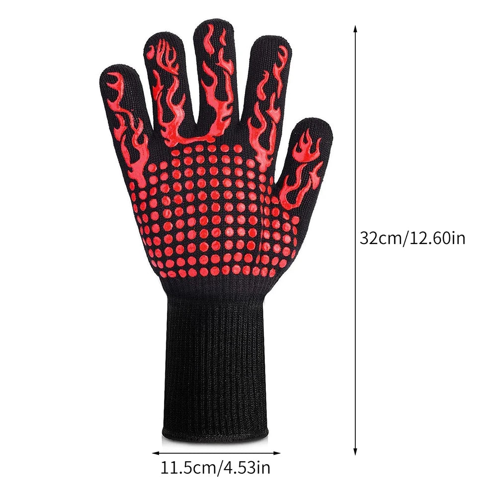 BBQ Grill Gloves – High Temperature Resistance Oven Mitts for Safe Grilling image 5