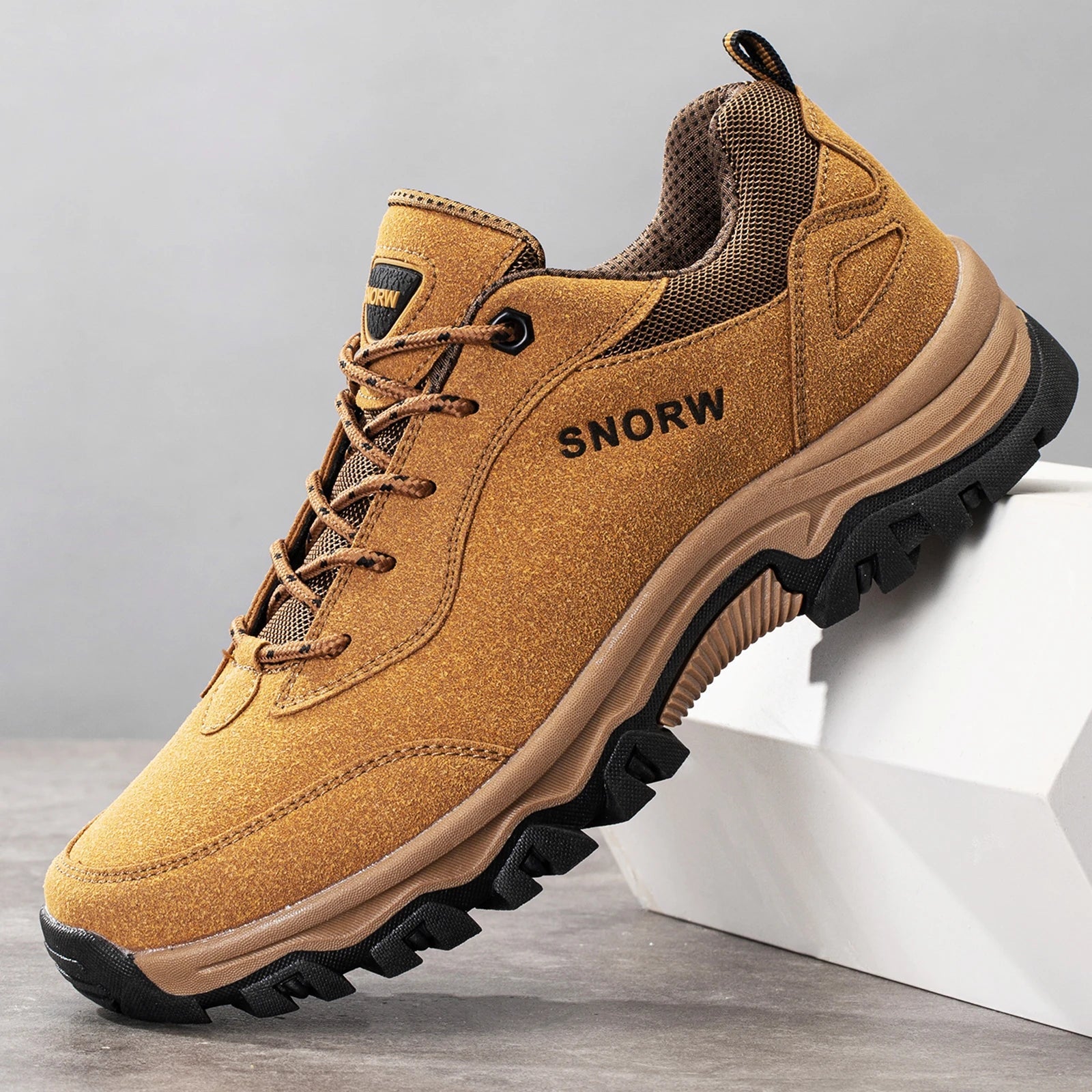 Durable Hiking Shoes for Men – Non-Slip Mountain Climbing Boots image 0