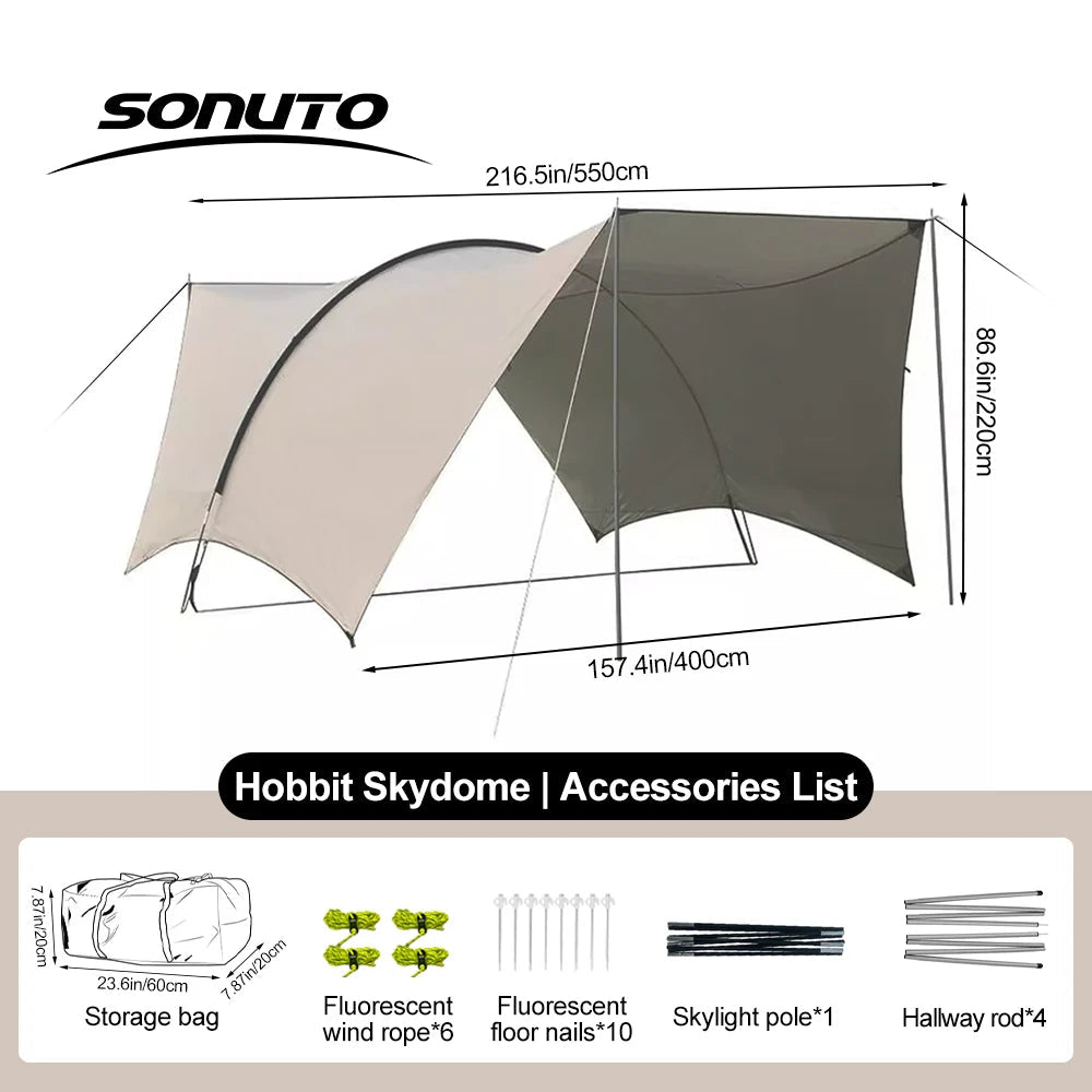 8-10 Person Camping Sun Shade Canopy – Ultimate Outdoor Shelter image 6