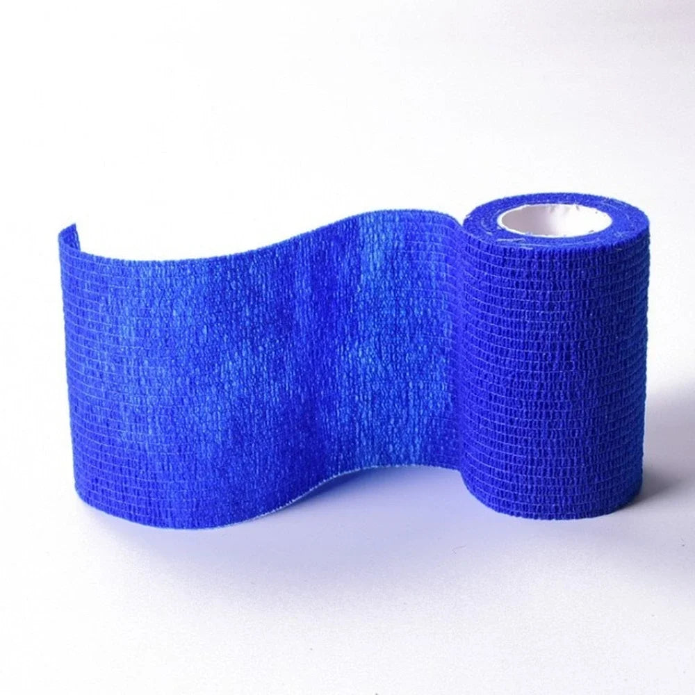 Blue Waterproof Self-Adhesive Elastic Bandage – Essential First Aid Kit - Blue, 5cmx4.5m image