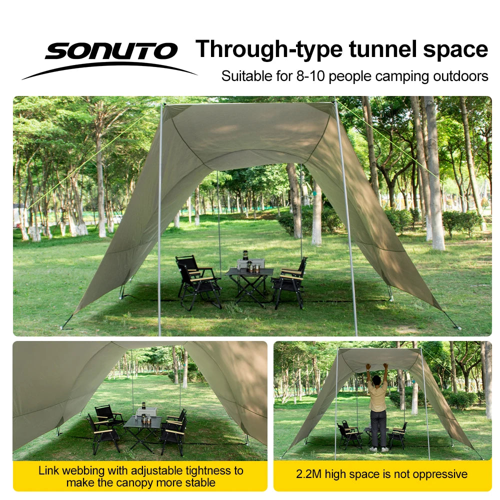 8-10 Person Camping Sun Shade Canopy – Ultimate Outdoor Shelter image 4