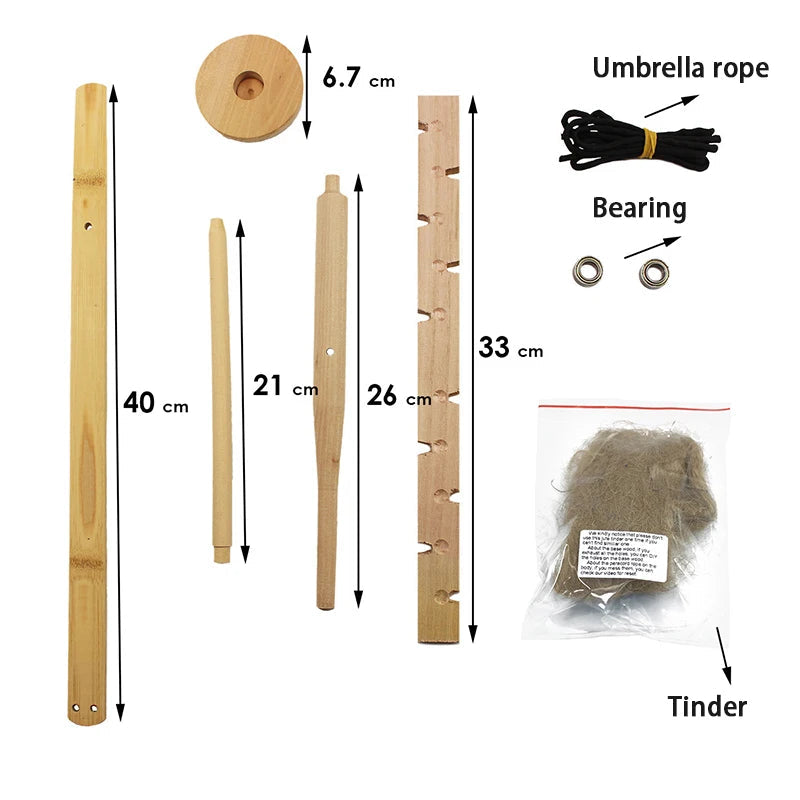 Bow Drill Friction Fire Starter Kit – Essential Survival Tool for Outdoor Adventures image 4