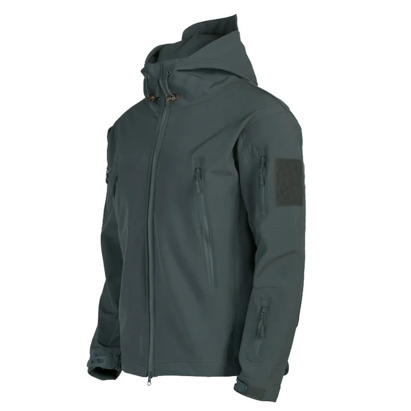 2024 New Tactical Jacket: Ultimate Combat Soft Shell for Men - GRAY, M 57-65KG image