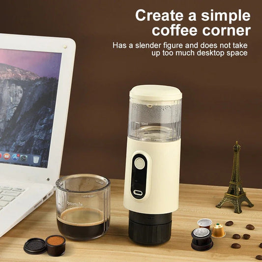 Wireless Electric Portable Espresso Coffee Machine – 3-in-1 Travel Coffee Maker image 1