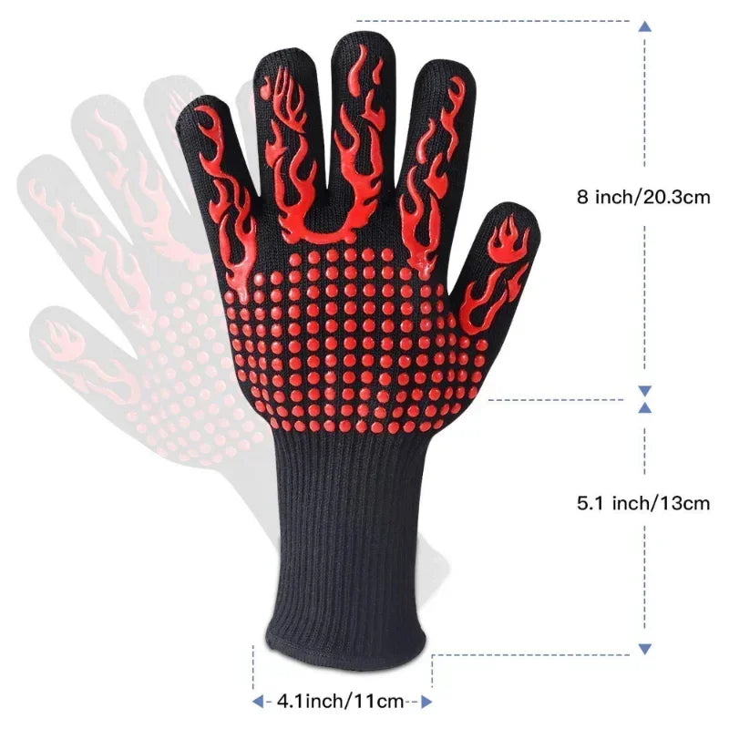 BBQ Microwave Oven Gloves – High Temperature Resistant Mitts for Cooking image 5