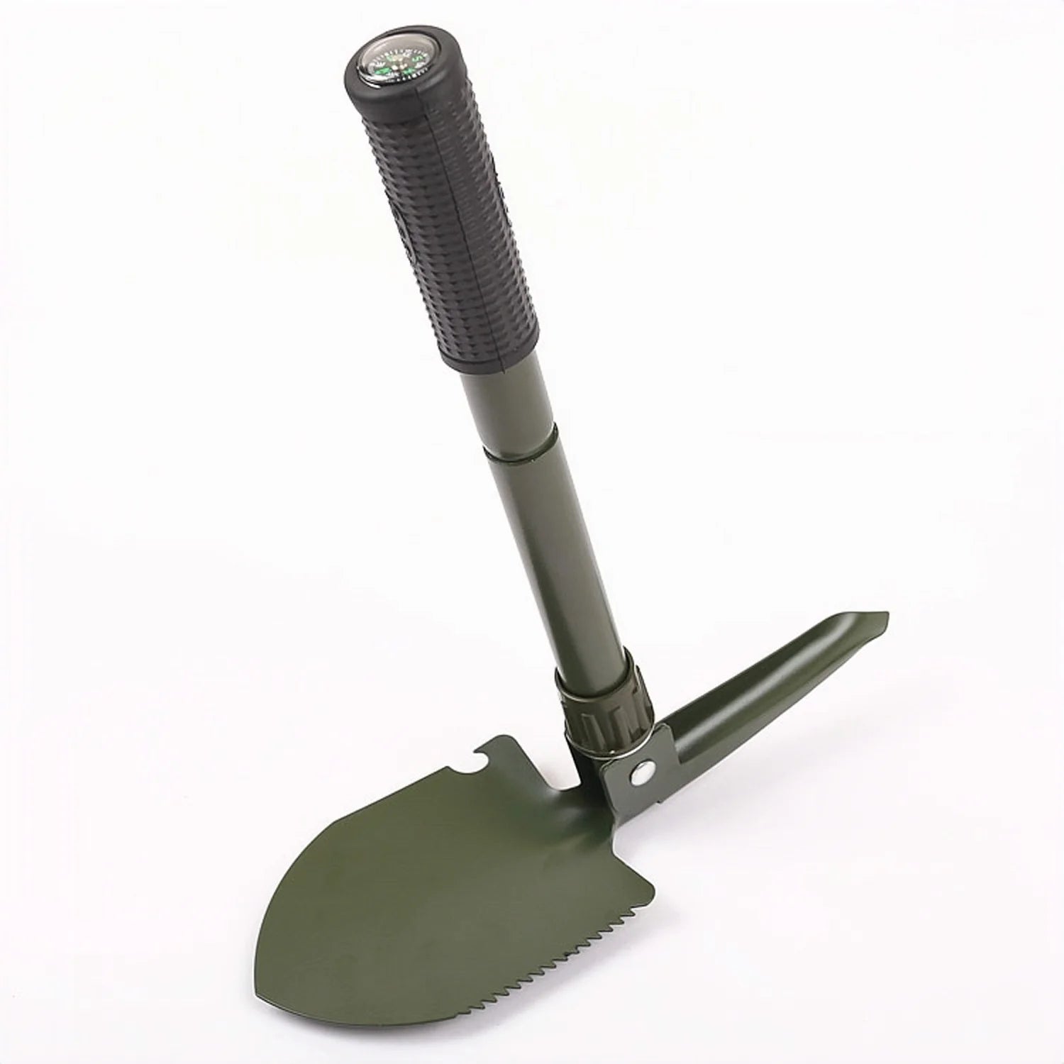 Multifunction Camping Shovel – The Ultimate Survival Tool for Outdoor Enthusiasts - green image