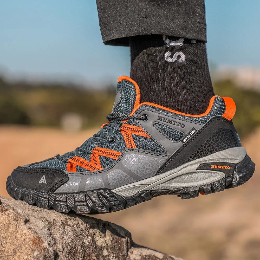 HUMTTO Breathable Men's Hiking Shoes – Luxury Designer Climbing Sneakers image 0