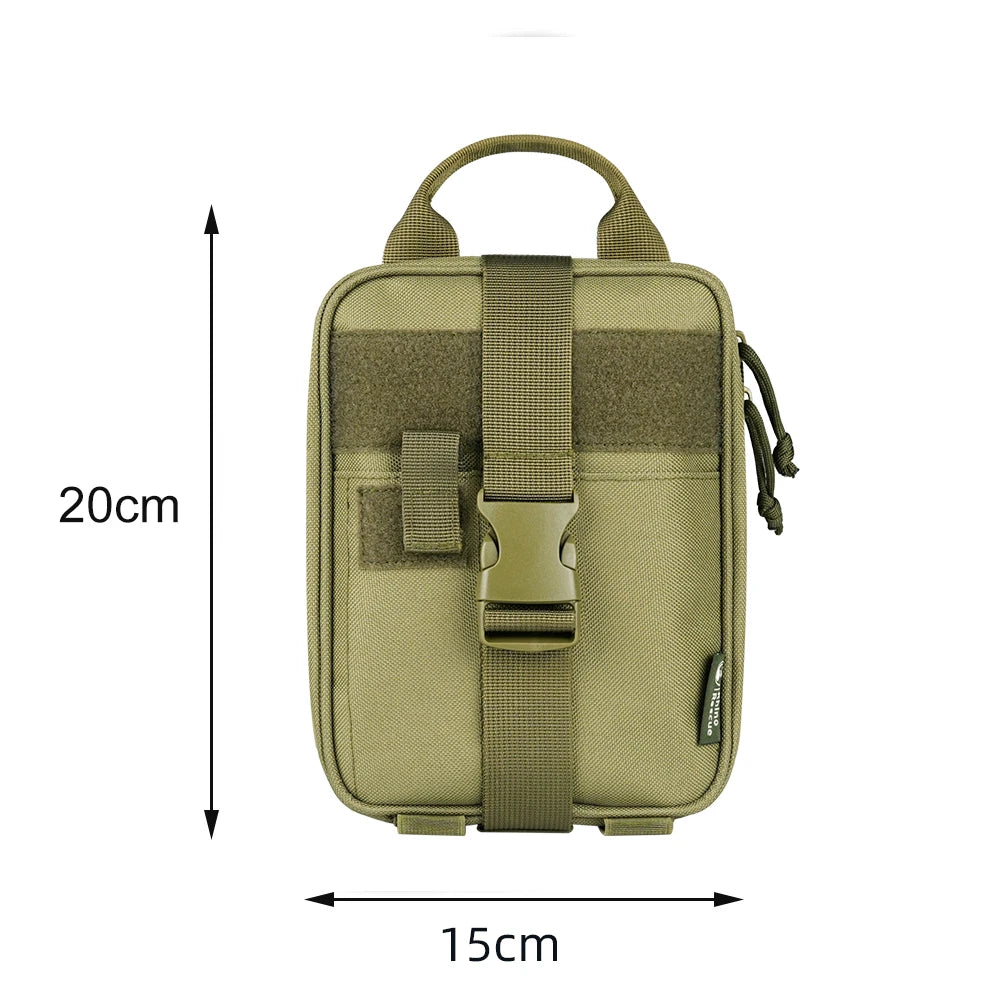 Rhino Rescue Emergency First Aid Kit – Tactical IFAK Molle Pouch - TMK Empty Bag-Green image