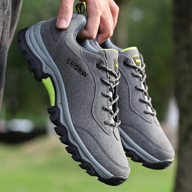 Durable Hiking Shoes for Men – Non-Slip Mountain Climbing Boots image
