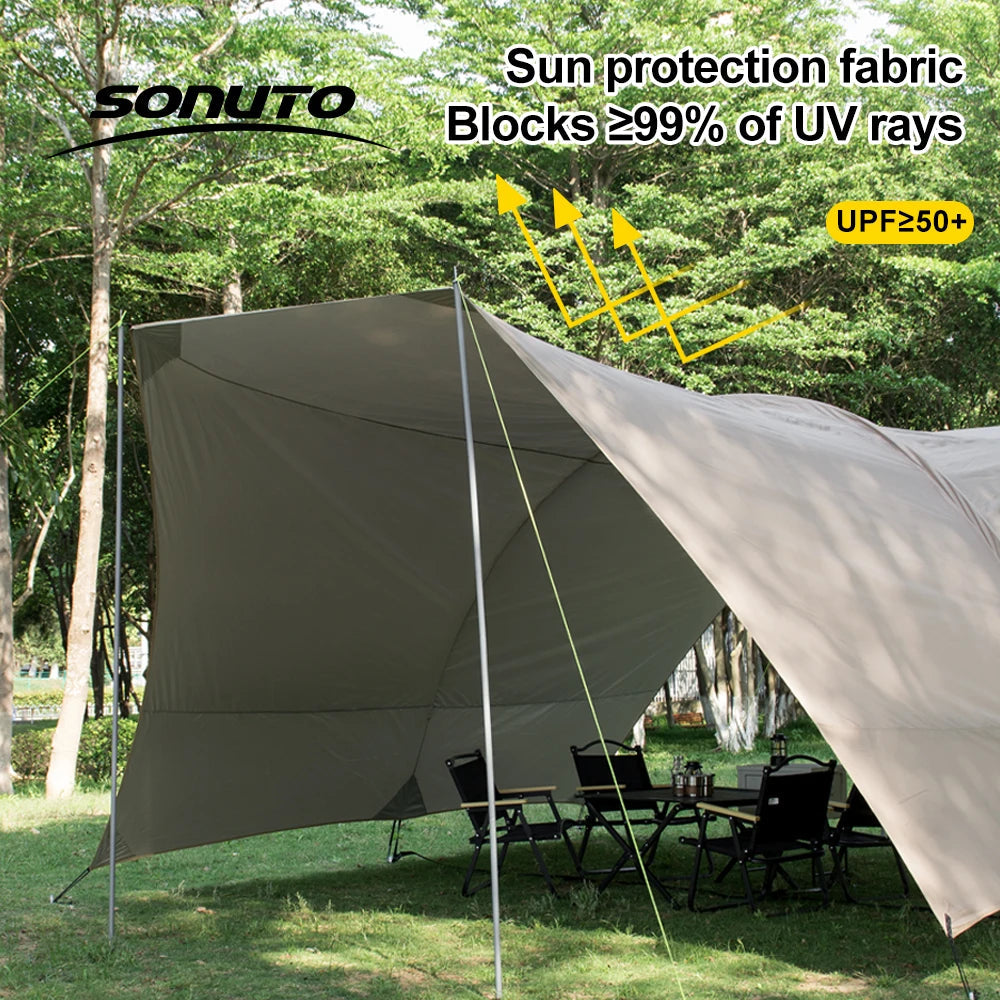 8-10 Person Camping Sun Shade Canopy – Ultimate Outdoor Shelter image 3