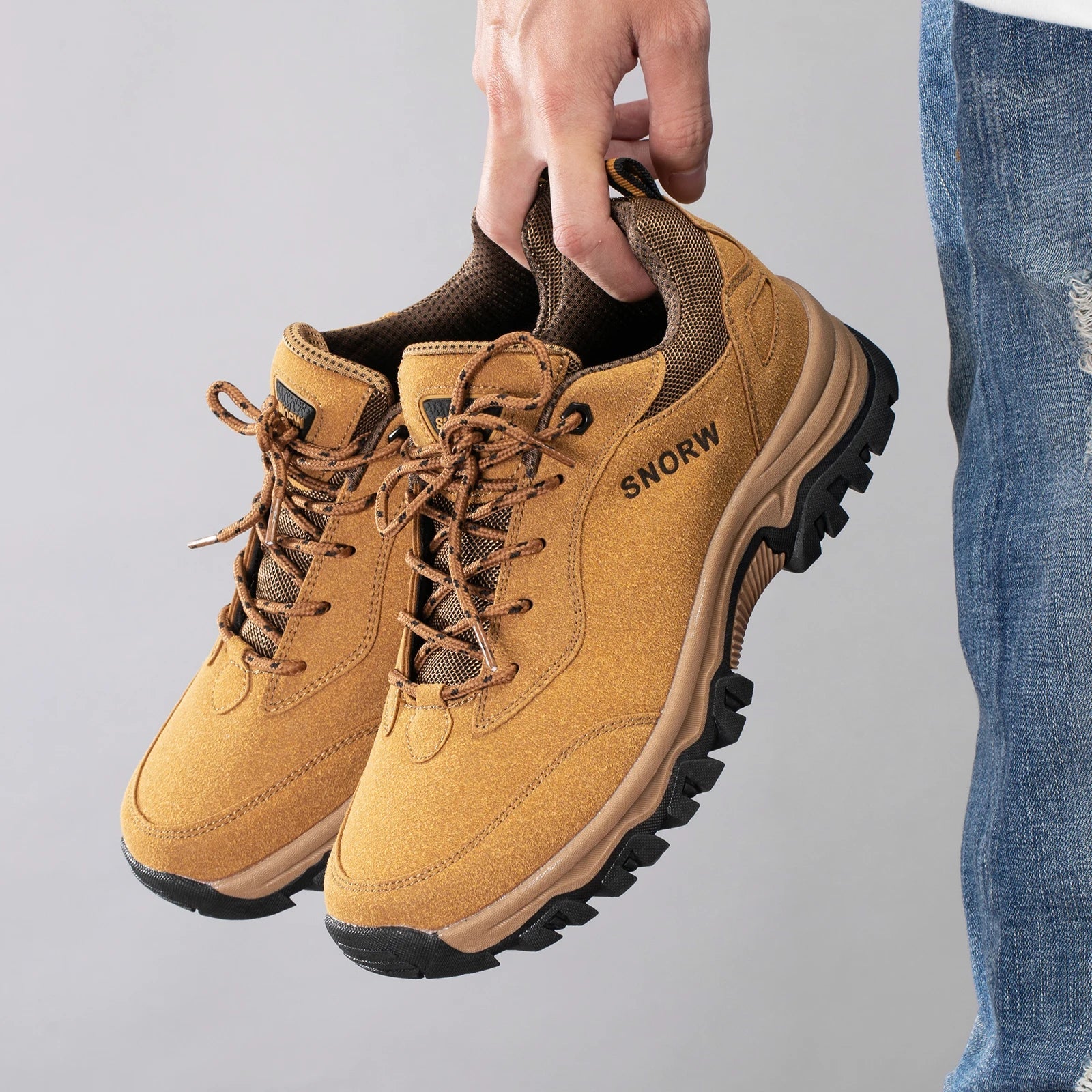 Durable Hiking Shoes for Men – Non-Slip Mountain Climbing Boots image 3