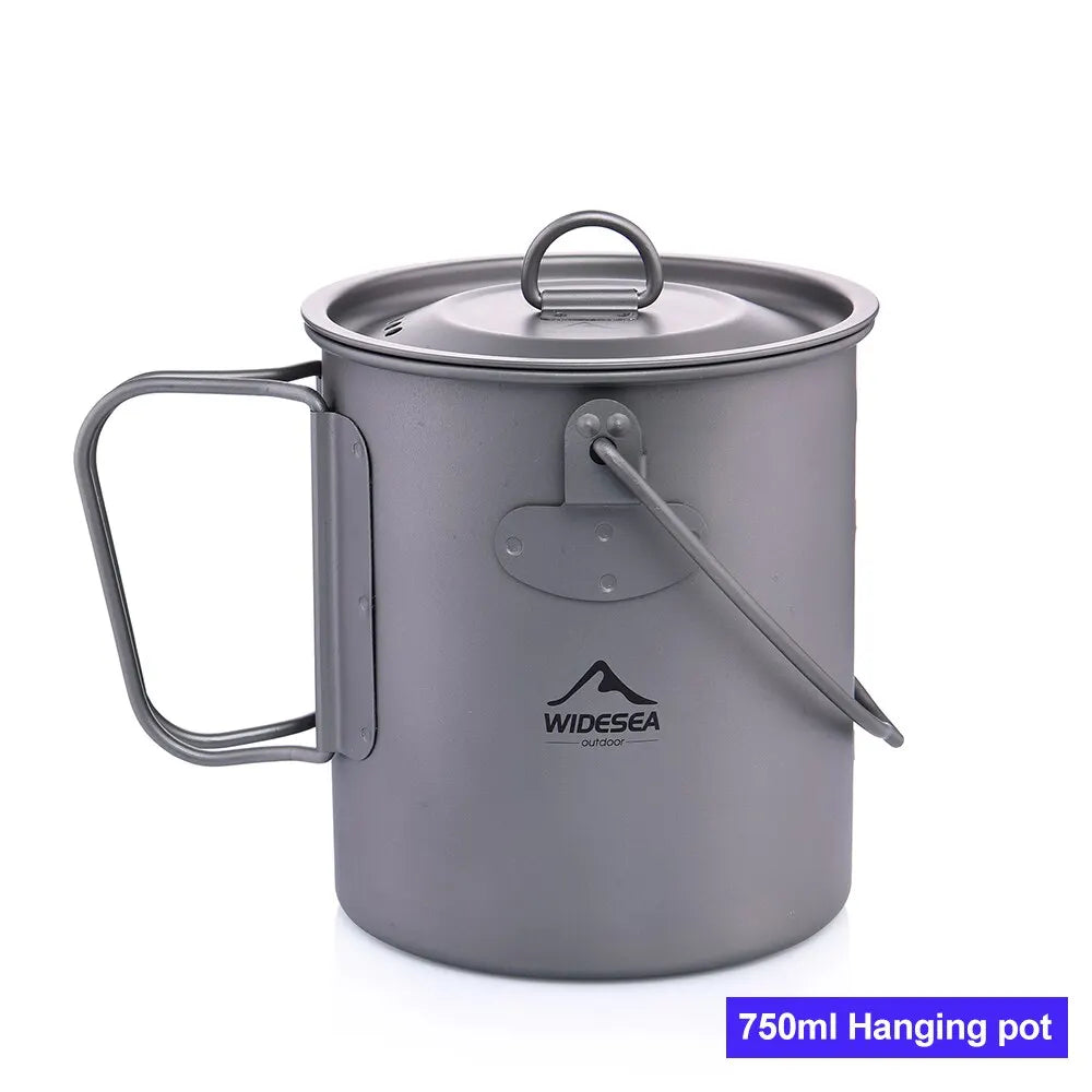 Widesea Camping Tableware Titanium Cookware Set – Ultimate Outdoor Cooking Companion image 10