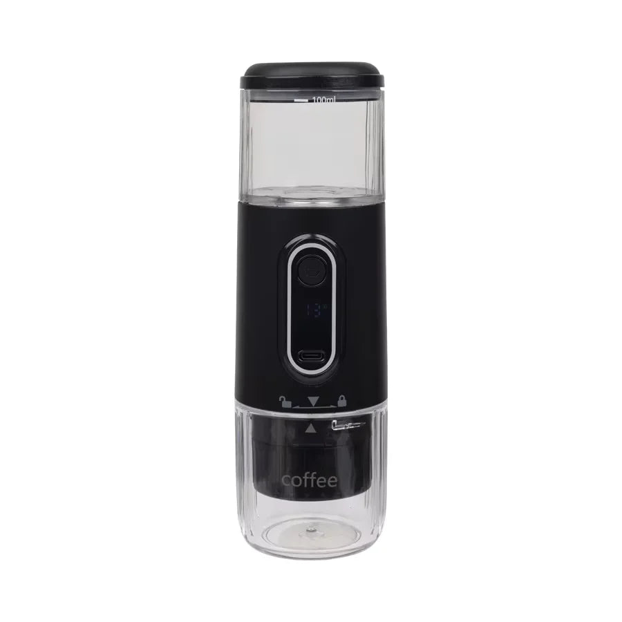 Wireless Electric Portable Espresso Coffee Machine – 3-in-1 Travel Coffee Maker - Black image