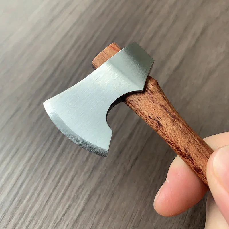 Stainless Steel Mini Mountain Axe – Compact Outdoor Camping Knife image 3