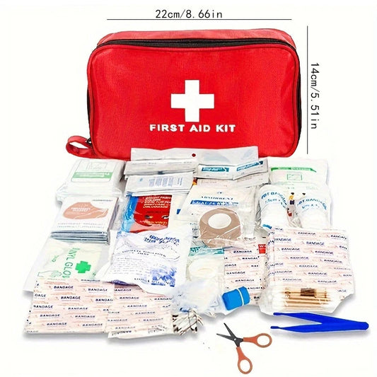 Essential Family Car Travel First Aid Kit – 198 Pieces for All Occasions image 1