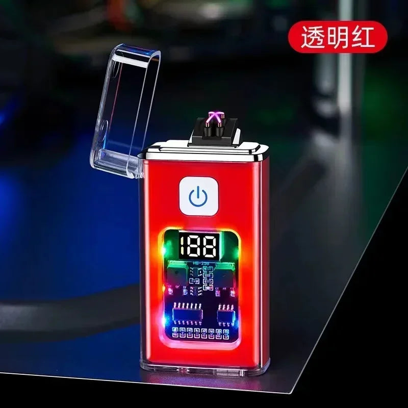 Stylish USB Rechargeable Electric Lighter – Dual ARC Plasma for Outdoor Use image 12