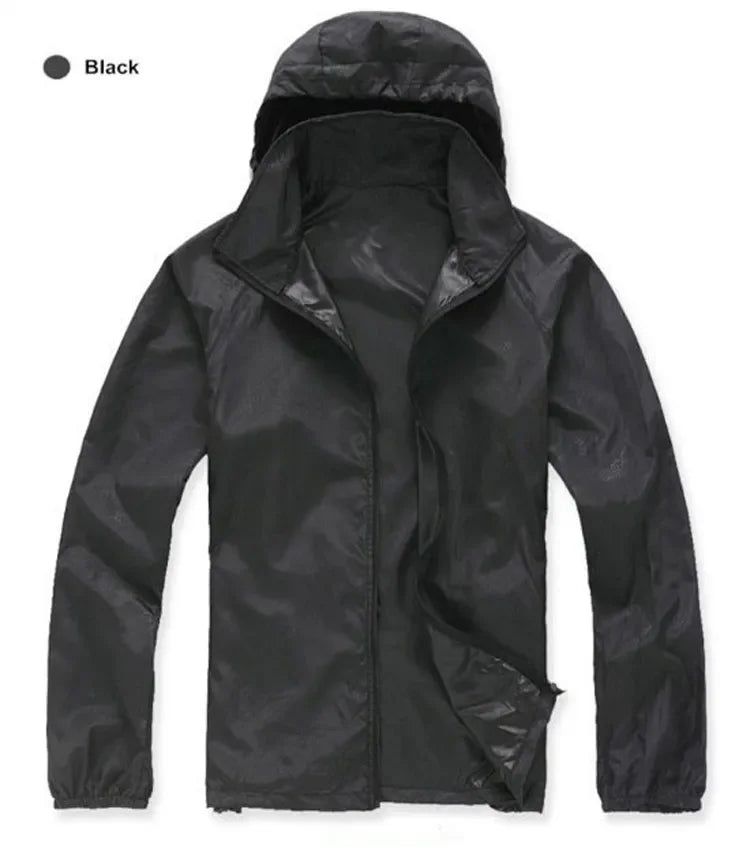 DIMUSI Men's &amp; Women's Quick Dry UV Protection Windbreaker Jacket image 1