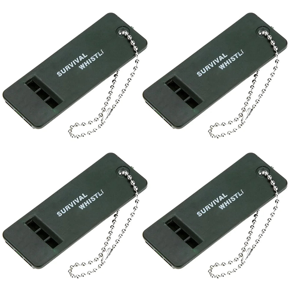 High Decibel 3-Frequency Survival Whistle – Essential Outdoor Tool - 4PCS image