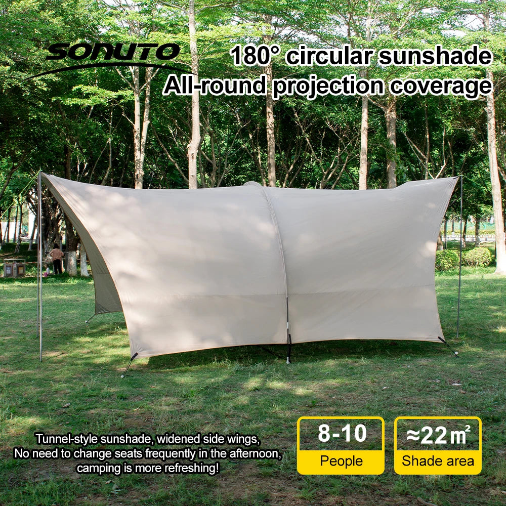 8-10 Person Camping Sun Shade Canopy – Ultimate Outdoor Shelter image 2