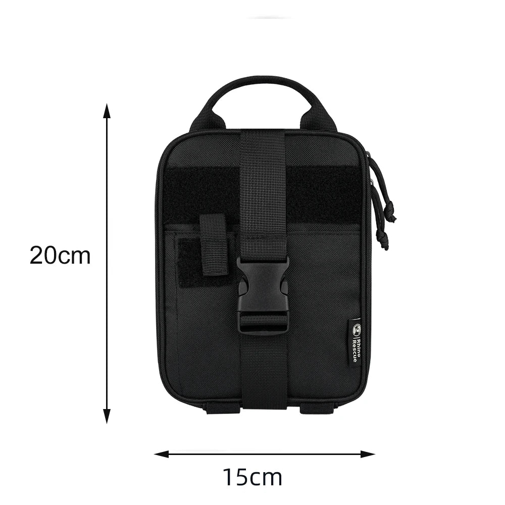 Rhino Rescue Emergency First Aid Kit – Tactical IFAK Molle Pouch - TMK Empty Bag-Black image